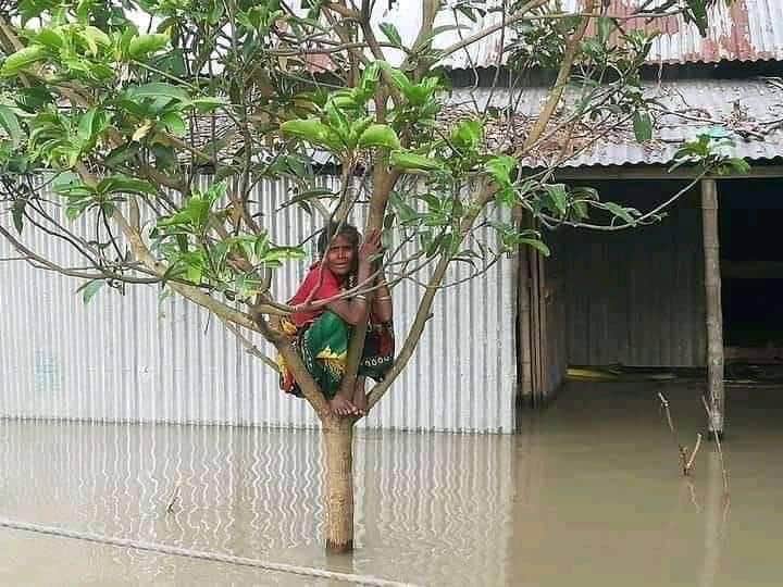 দেশে বন্যায় পানিবন্দি ১০ লাখ ২১ হাজার পরিবার