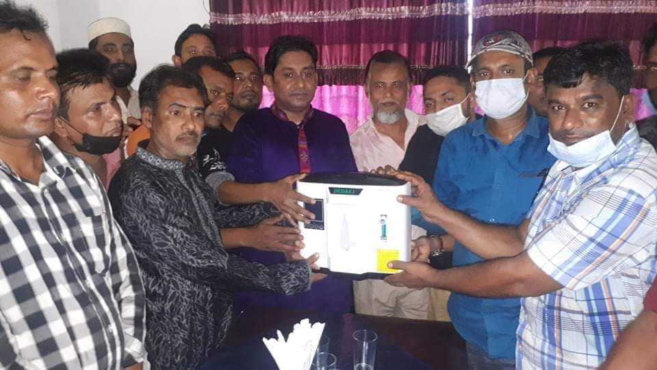 সোনাইমুড়ী-চাটখিলে ফ্রি অক্সিজেনের ব্যবস্থা করেছেন  কেন্দ্রীয় বিএনপি নেতা মামুন