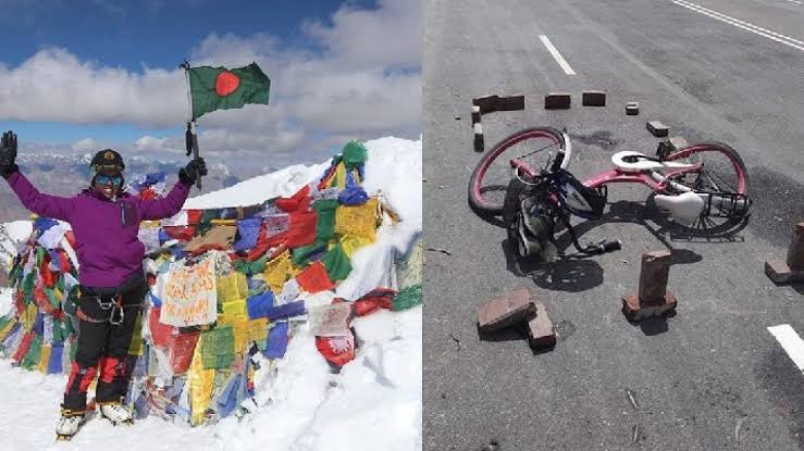 গাড়িচাপায় পর্বতারোহী রেশমার মৃত্যু 