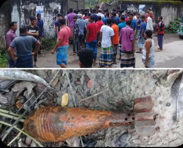 সোনাইমুড়ী উপজেলা কৃষকলীগ নেতার বাড়ীতে পাওয়া মর্টারসেল ধ্বংস 