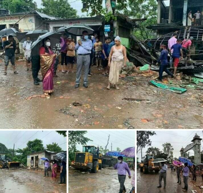 চট্টগ্রামের-বোয়ালখালীতে  শতাধিক অবৈধ স্থাপনা উচ্ছেদ