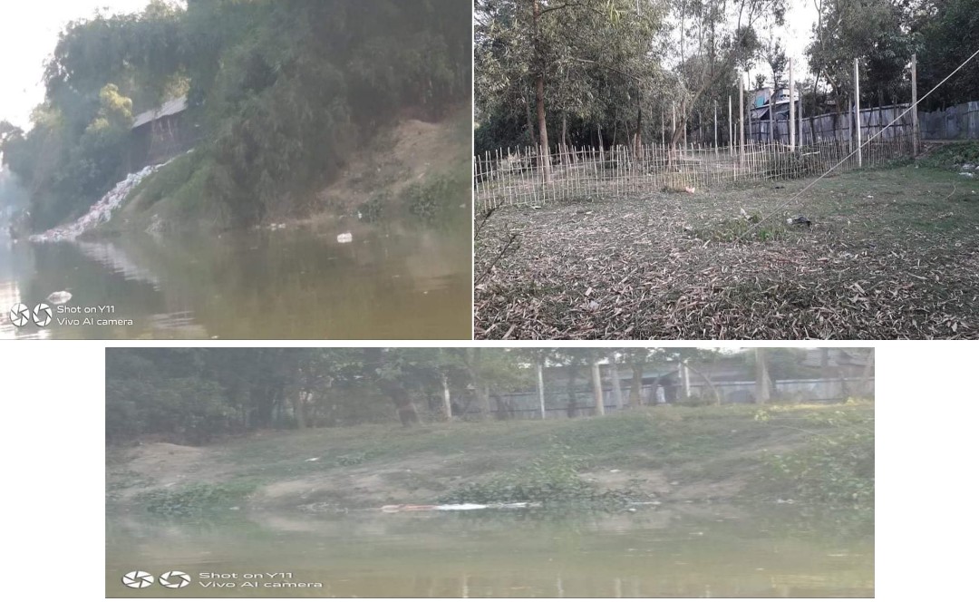 ঈদগাঁহ তে অবৈধভাবে নদীর পাড় দখলের মহোৎসব