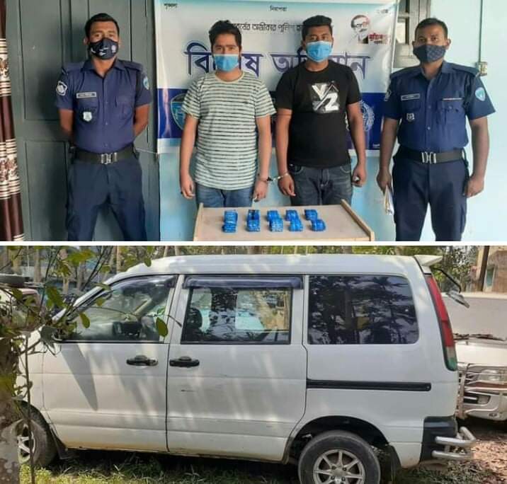 চট্টগ্রামের-চন্দনাইশে দশ হাজার ইয়াবা ও গাড়িসহ আটক ২