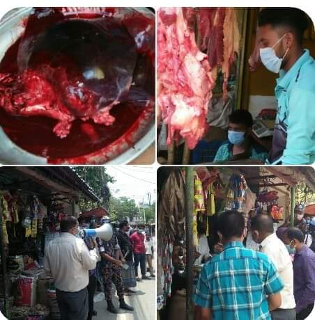 চট্টগ্রামের নয়াবাজার কাঁচাবাজারে ভোক্তা অধিকারের অভিযান, দুই প্রতিষ্ঠানকে ৮ হাজার টাকা জরিমানা 