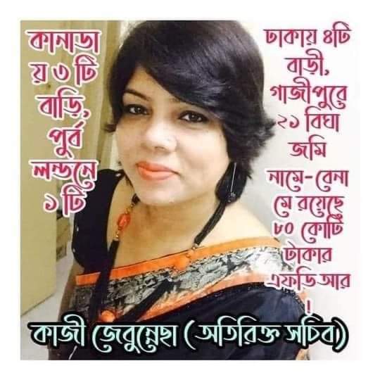 ক্ষমতার অপব্যবহার ও বিদেশে সম্পদের পাহাড় করা দূর্নীতিবাজ এক নারী