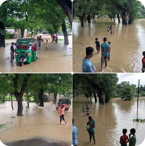 বান্দরবানে আলীকদমে টানা বৃষ্টিতে বন্যা, পাহাড় ধসের আশঙ্কা