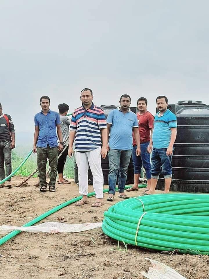 উপজেলা চেয়ারম্যানের নিজ উদ্যোগে পানির সমস্যা সমাধান 