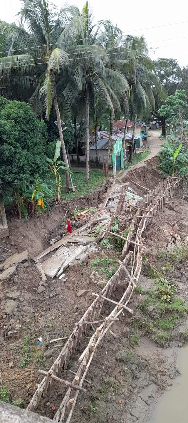 লামা উপজেলার রুপসী পাড়া ইউনিয়নে ফের নদী ভাঙ্গন