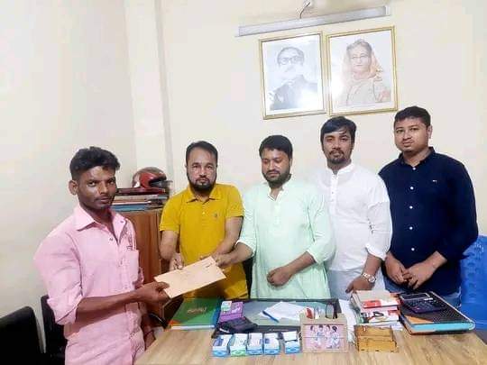 বড়লেখায় ভানবাসি রোগীর চিকিৎসার জন্য নিসচার আর্থিক অনুদান 
