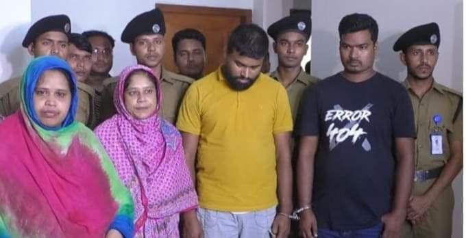 চাঁপাইনবাবগঞ্জের ২ জন ২ নারী প্রাইভেট কারে কোটি টাকার হেরোইন সহ ময়মনসিংহে আটক