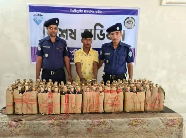 মাদক বিরোধী অভিযানে গাড়ি জব্দ - আটক ১ 