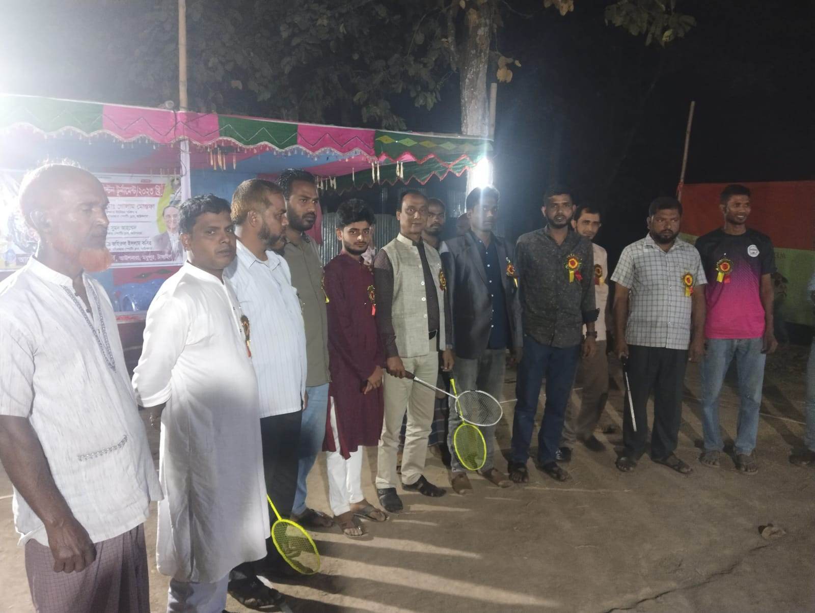 মধুপুরের আউশনারায় চেয়ারম্যান কাপ ব্যাডমিন্টন টুর্নামেন্টের উদ্ভোধন