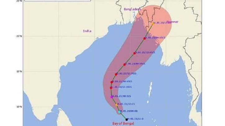 ঘূর্ণিঝড় মোখা: ৮ নম্বর মহাবিপদ সংকেত