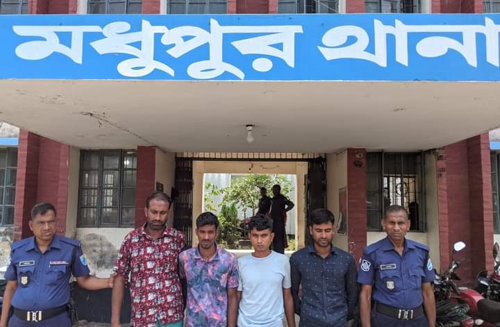 মধুপুরে ধর্ষণ মামলার ৪ ঘন্টার মধ্যেই ৪ ধর্ষক গ্রেফতার 