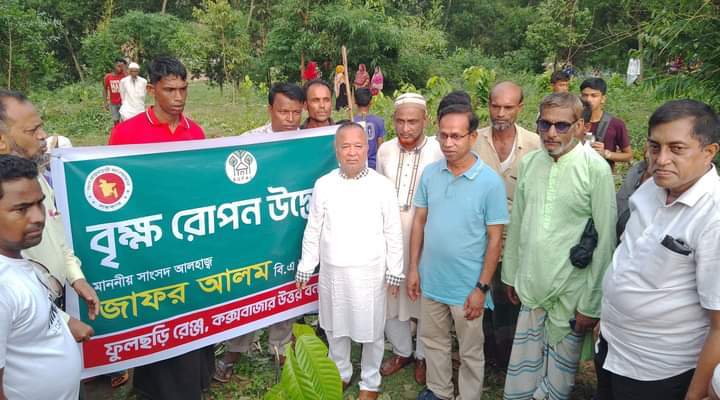 খুটাখালী মেদাকচ্ছপিয়ায় বৃক্ষ রোপন কর্মসূচী উদ্বোধন করেছেন আলহাজ্ব জাফর আলম এমপি