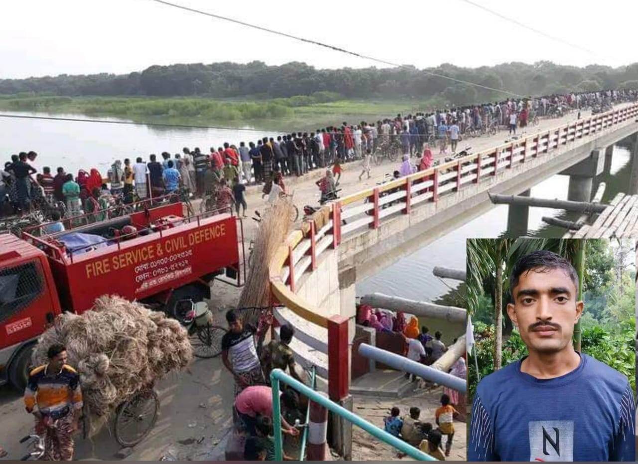 চাঁপাইনবাগঞ্জের রামচন্দ্রপুরহাটে পাগলা নদীতে ঝাপ দিয়ে পাগল যুবক নিখোঁজ 