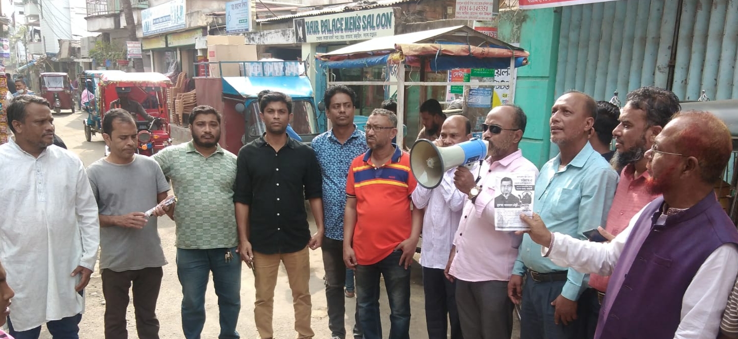 জালালাবাদে শাহজাহান চৌধুরীর কেটলী মার্কার পক্ষে গনসংযোগ ও প্রচারনা