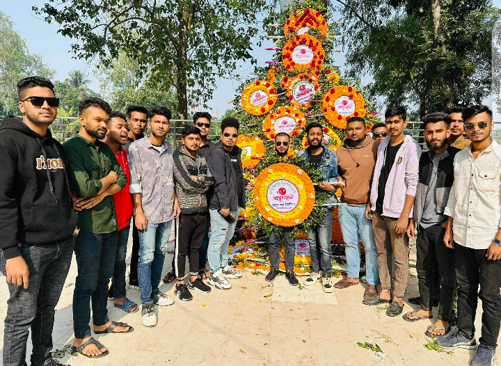 টাঙ্গাইলের মধুপুরে ছাত্রলীগের  উদ্যোগে বিজয় দিবস উদযাপন 