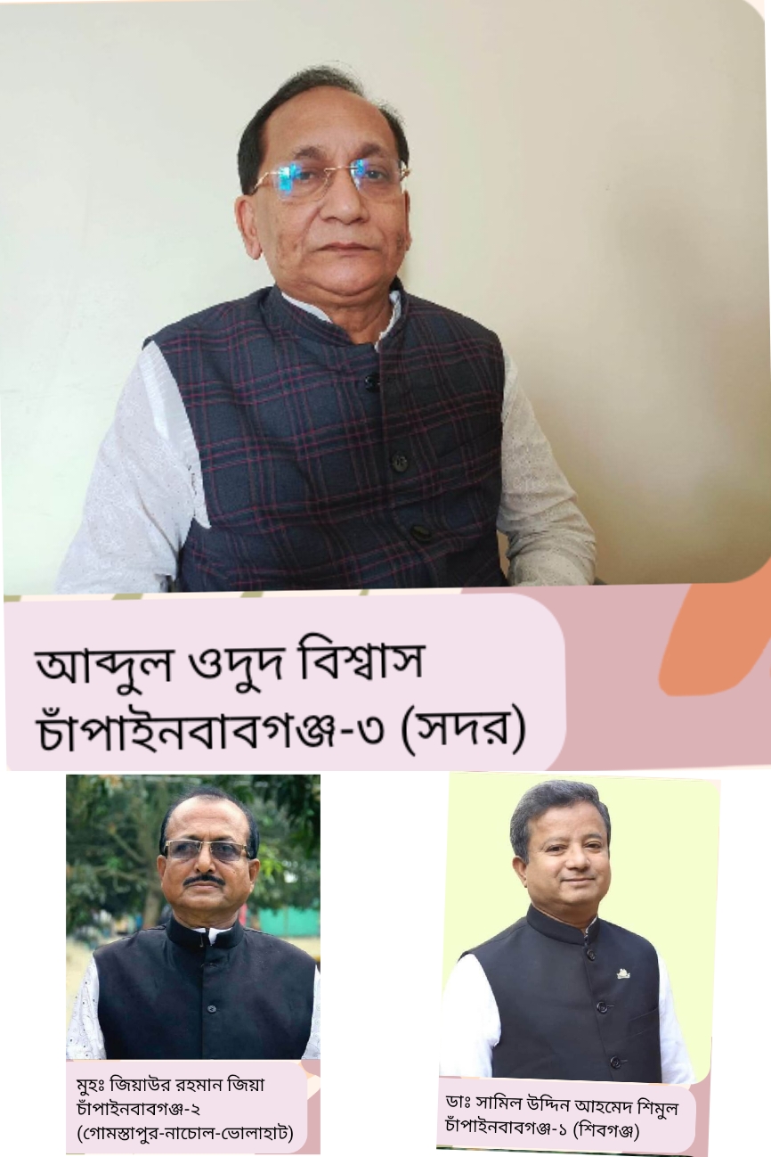 চাঁপাইনবাবগঞ্জে বিরোধীদের চাপে অস্বস্তিতে নৌকার প্রার্থীরা 