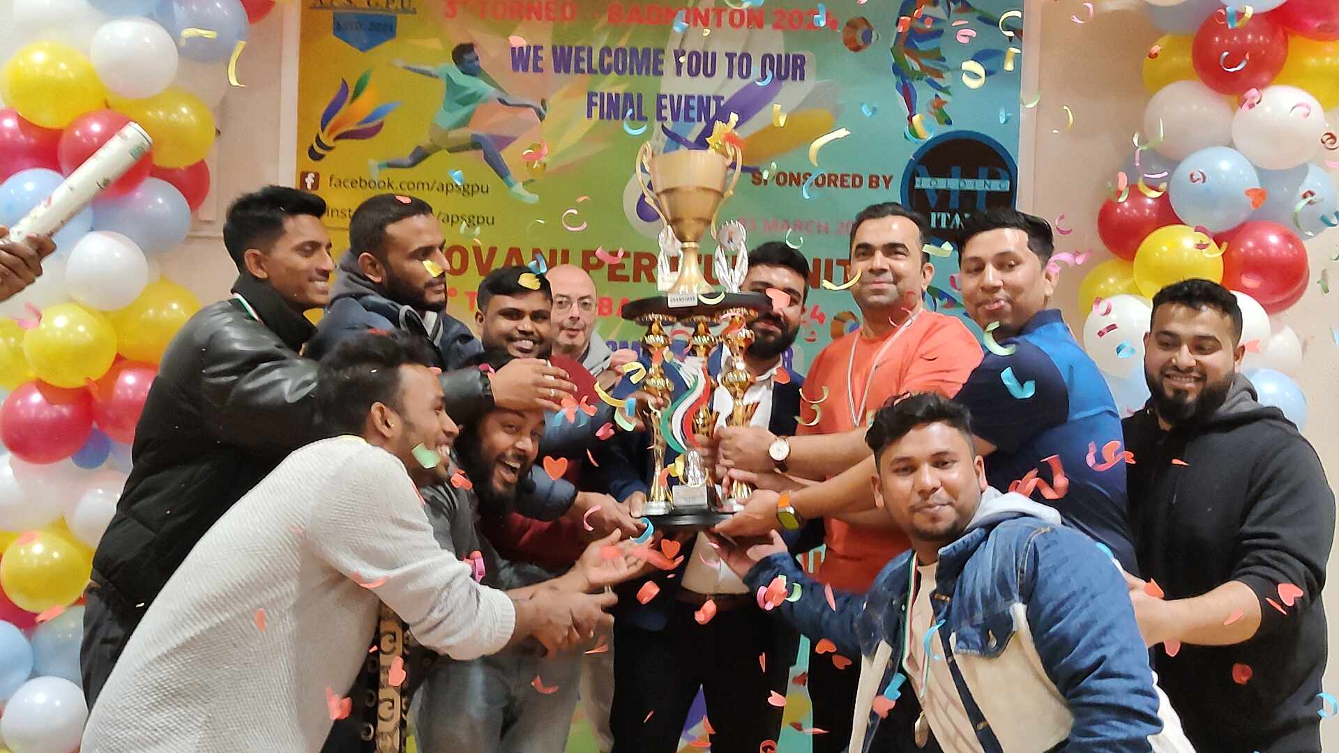 ইতালিতে জোবানী পের লা উমানিতা ব্যাডমিন্টন টুর্নামেন্ট ফাইনাল অনুষ্ঠিত 